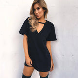 Summer Long V-Neck Tee