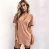 Summer Long V-Neck Tee