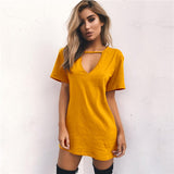 Summer Long V-Neck Tee