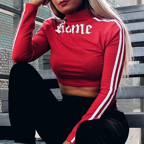 "ROME" Turtleneck Crop Hoodie