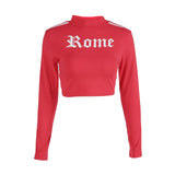 "ROME" Turtleneck Crop Hoodie