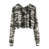 Camouflage Crop Hoodie