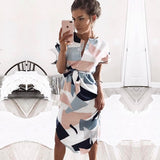 Summer Geometric PRINT Dress